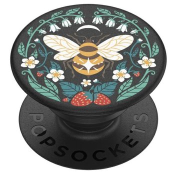 Popsockets 2 Bee Boho Phone Holder and Stand - Black