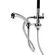 Gabbiano Rain Shower Mixer Tap for Hairdressing Wash Basin