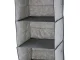 Hanging Wardrobe Organizer with 3 Shelves, 30x30x60 cm, Grey