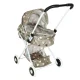 Doll Pram, Gondola with Star Pattern and Bag