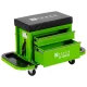 Mechanic Seat with Drawers Zipper ZI-MHKS3, Green / Black
