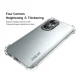 Huawei P50 ENKAY Anti-slip Strip Design Thickened 4 Corners Flexible TPU Cover Case , Transparent