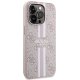 Guess 4G Printed Stripes MagSafe Case for iPhone 15 Pro, Pink