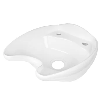 Gabbiano Ceramic Washbasin Bowl for Hairdressing Sink, White