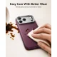 ESR Atelier Kickstand MagSafe Case for iPhone 18 Pro / 17 Pro, Burgundy