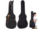 Classical Acoustic Guitar Case with Pockets and Adjustable Straps, Black