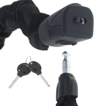 RALLEX bike lock with key, 90 cm security chain