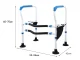 Adjustable Toilet Safety Rail Frame for Seniors, 53–56 x 42 x 60–70 cm
