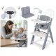 Nukido Nelo Wooden High Chair, Adjustable Grow with Me Chair for Babies and Toddlers