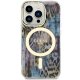 Apple iPhone 14 Pro Max 6.7\'\' Guess Leopard MagSafe Case Cover (GUHMP14XHLEOPWB), Blue