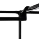 Ruhhy Clothes Rack with Shelves Black
