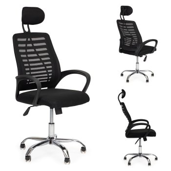 Modernhome Ergonomic Office Chair with Mesh Back and Adjustable Headrest