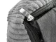 Soft Corduroy Pet Bed for Dogs and Cats, Size M, Light Grey