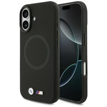 BMW M FW Metal Logo MagSafe Case for iPhone 17, Black