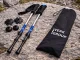 Verk Group Silver Nordic Walking and Trekking Poles with Tips and Bag