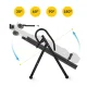 4Fizjo 1335 Inversion Table for Back Stretching, Grey/Black