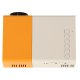 Mini Portable LED Projector 1080P Supported 24-60\" HDMI USB, white and orange