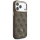 Guess 4G case with wallet and MagSafe for iPhone 18 Pro and 17 Pro, brown