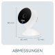 Alecto SMARTBABY5 Wi-Fi bērnu uzraudzības kamera, balta