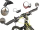 Bicycle Rearview Mirror, Handlebar Mount, Convex, 360°, Black