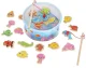 Wooden Magnetic Fishing Game for Kids, 25 Pieces