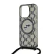 Karl Lagerfeld iPhone 15 Pro Max Case IML Crossbody Monogram, Black