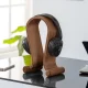 Maclean MC-815W Wooden Headphone Stand, Walnut