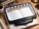 LED Reading Magnifier 2.5x with 3 Light Modes USB, Black-White