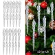 Acrylic Christmas Tree Icicle Ornaments, 12 Pcs