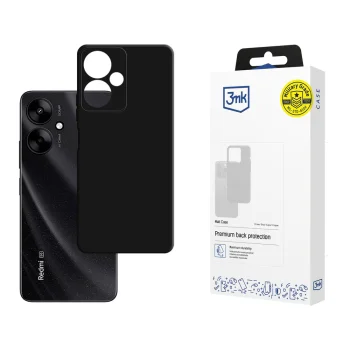 3Mk Protection Matt Case for Xiaomi Redmi 13C 5G, Black