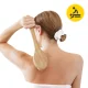 4FIZJO Long Bath and Body Dry Massage Brush, Hard