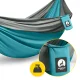 Mountain Goat Single Camping Hammock 270x140 cm, Grey/Turquoise