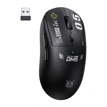 Onikuma DM05 RGB Wireless/Wired Gaming Mouse, Black