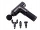 Relaxing Muscle Massager Pistol with 4 Nozzles Wireless Massage Device, Black