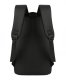3-in-1 set: backpack, waist bag and pouch, grey-black