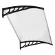 Door Canopy 120x100 cm Polycarbonate Awning Shelter
