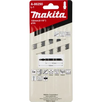 Makita L-1 A-86290 Jigsaw Blades for Wood and Plastic, 5 Pack