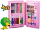 Art set for kids, 42-piece drawing and painting kit