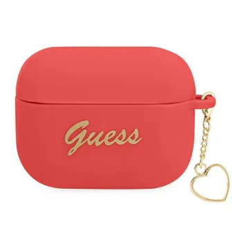 Guess AirPods Pro Cover Charm Heart Collection Red