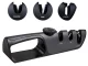 Kitchen Knife and Scissors Sharpener with Adjustable Angle, Non-Slip