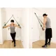 TRIZAND Exercise Resistance Bands with Handles Set of 5 Elastic Fitness Rubber Bands