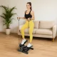 Compact Twist Mini Stepper 4FIZJO LITE with Resistance Bands, Black