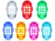 Wireless LED Strobe Lights with Remote, 7 Colors, 2 Pcs