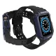 Armored Case Strap for Apple Watch 38/40/41mm (Black/Blue)