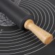 Non-slip Silicone Pastry Baking Dough Rolling Mat (70x50cm) + Pastry Roller Confectionery Silicone (38cm)