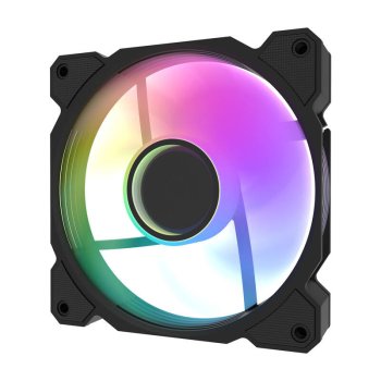 Darkflash DR08 3-in-1 120mm PWM A-RGB Cooling Fan Set Black