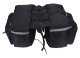 Bicycle Rear Rack Pannier Bag RW1 with 4 Compartments, Black