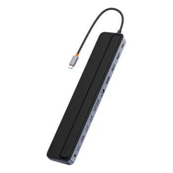 Baseus EliteJoy Gen2 Universal 12-in-1 USB HUB with 25cm USB-C Cable, Notebook Stand, USB-A / USB-C / DP / HDMI / SD /...