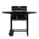 Charcoal Garden Grill with Lid and Thermometer MultiGarden
