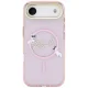 Karl Lagerfeld IML Choupettes Karl Script Logo MagSafe Case for iPhone Air, Pink